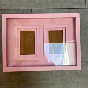 Pink Dual Picture Frame: perfect to hang vertically or horizontally or table top